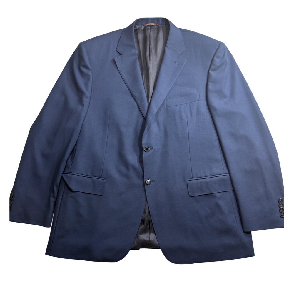Canali Travel Navy Blue 100% Wool Blazer Sport Coat Made in Italy 58R NWT 48R